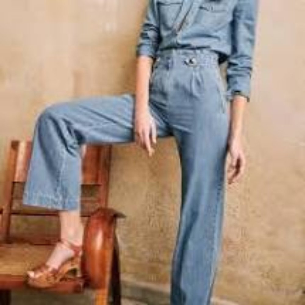 Sezane Armando Trousers US 4 UK 8 - NWT